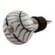 Black Leaf Ceramic Wine Stopper (Pack Of One Piece)